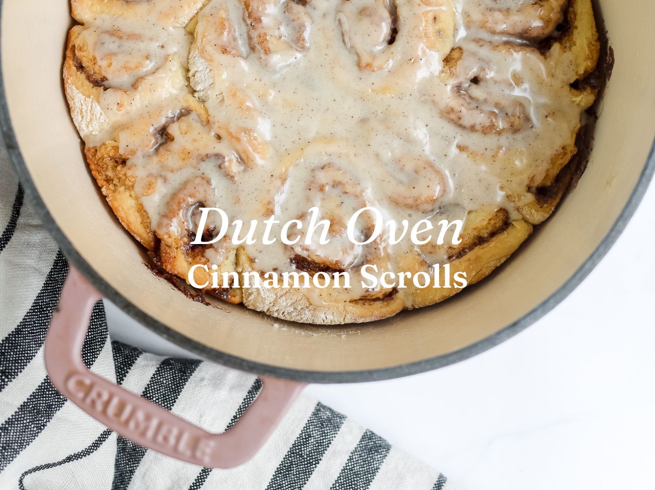 Dutch Oven Cinnamon Roll
