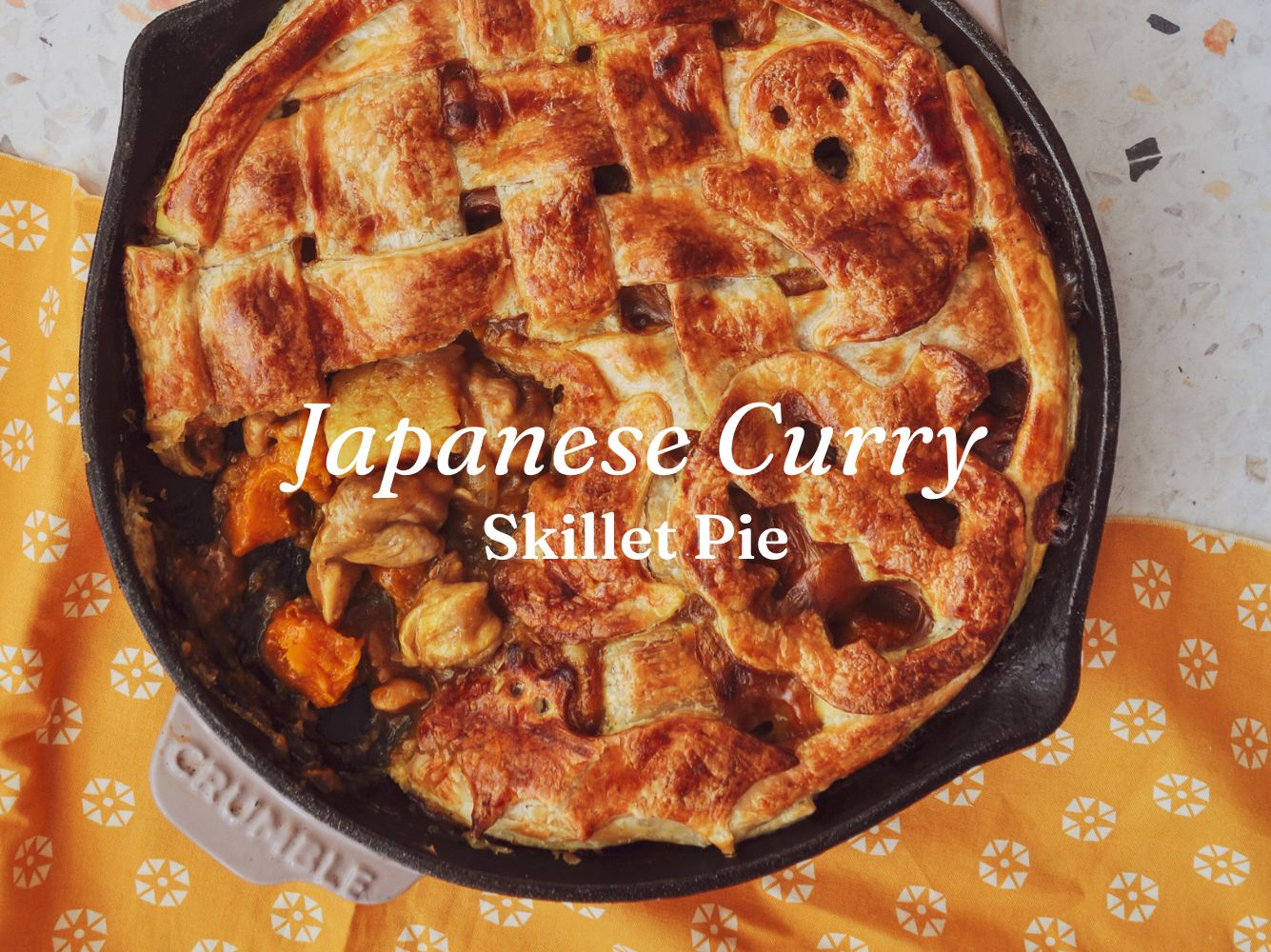 Japanese Curry Skillet Pie Recipe Crumble Cookware