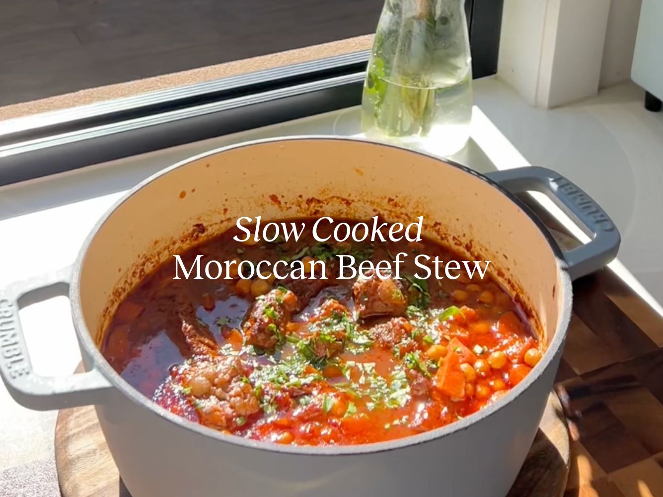 Slow Cooked Moroccan Beef Stew Recipe | Crumble Cookware