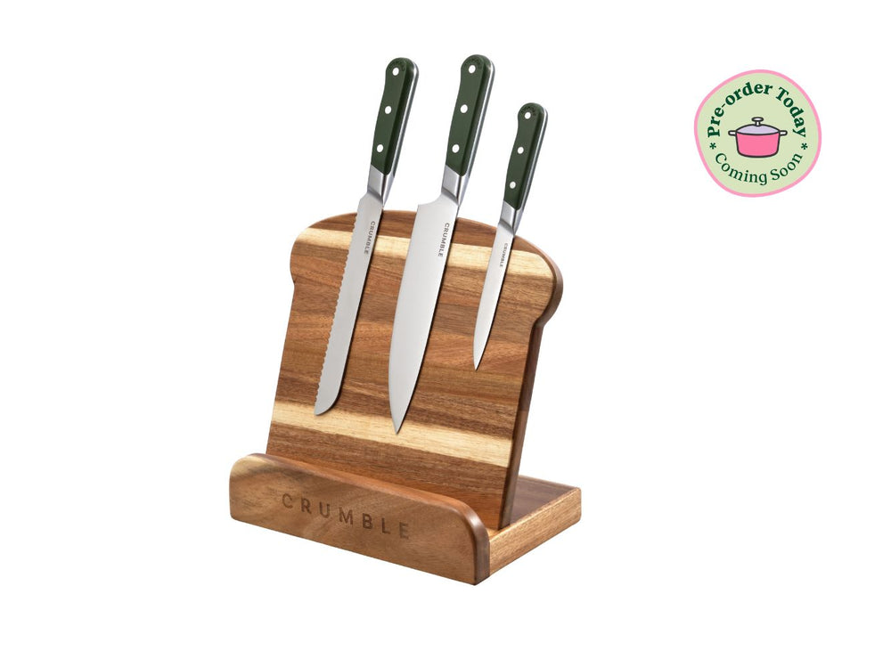 Wood Knife Block and Chopping Board