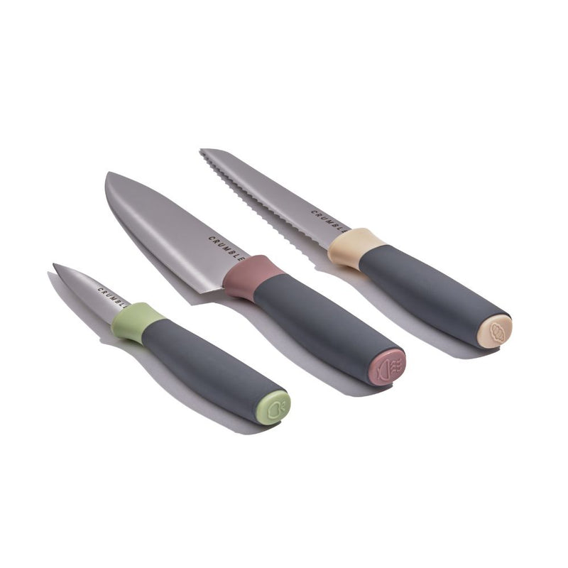 3pc Easy Knife Set