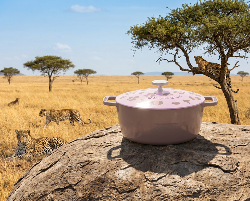 Classic Round Dutch Oven Leopard Edition 26cm