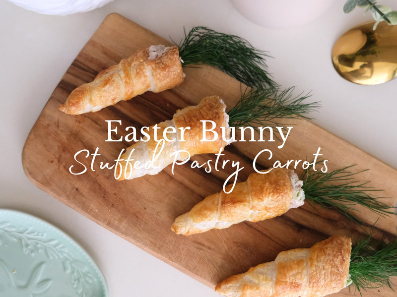 Easter Bunny Stuffed Pastry Carrots