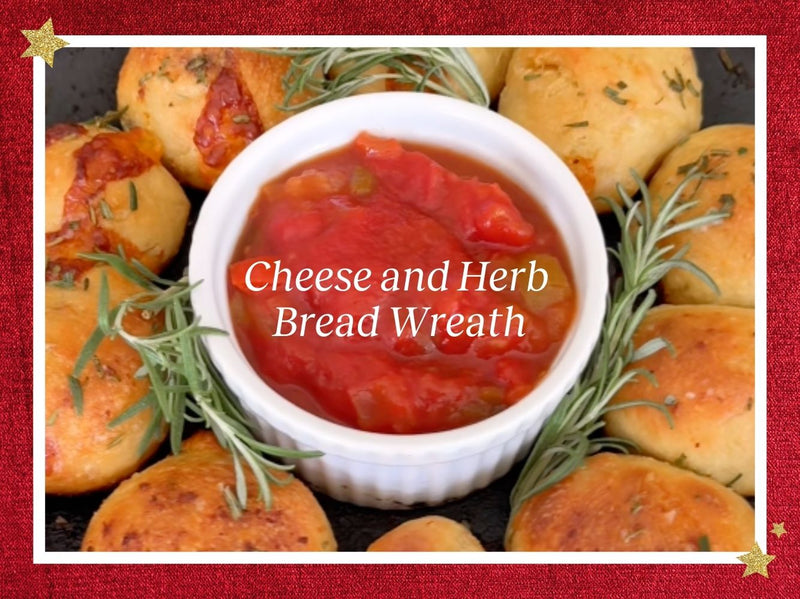 Cheesy Pull-Apart Bread Wreath