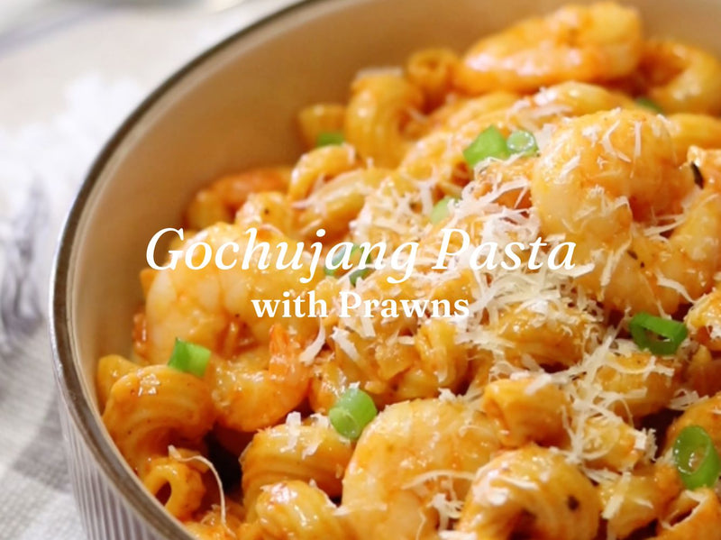 Gochujang Pasta with Prawns