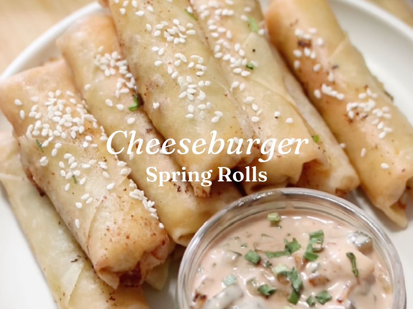 Epic Cheeseburger Spring Rolls