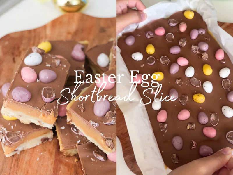 Easter Egg Shortbread Slice