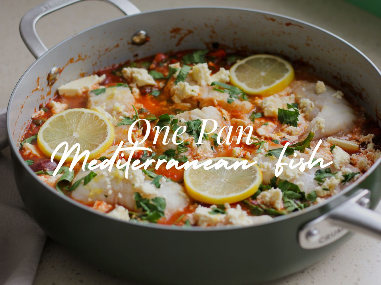 One Pan Mediterranean Barramundi