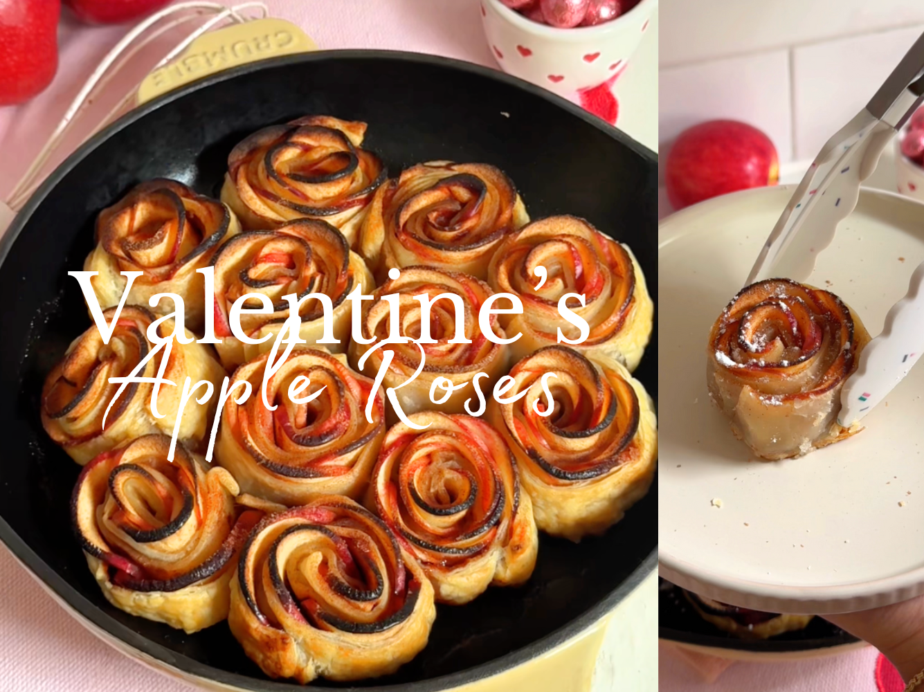 Valentine's Apple Pie Roses