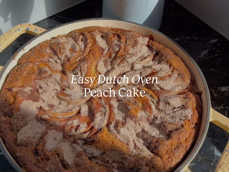 Dutch Oven Peach Cake
