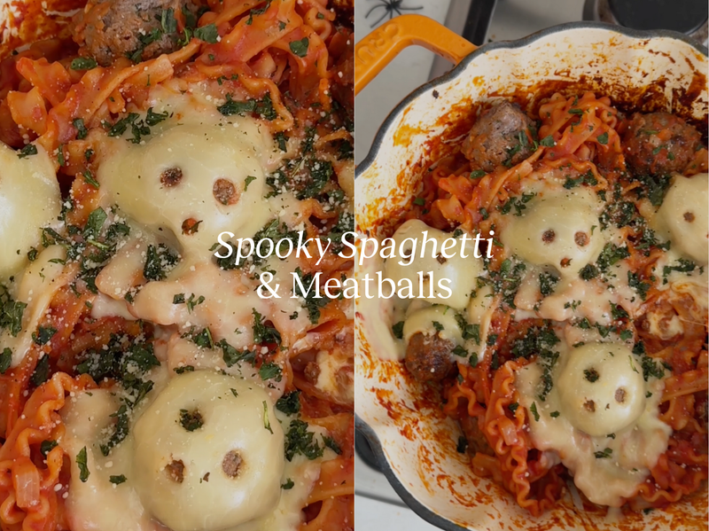 Spooky Spaghetti and Ghostie Meatballs