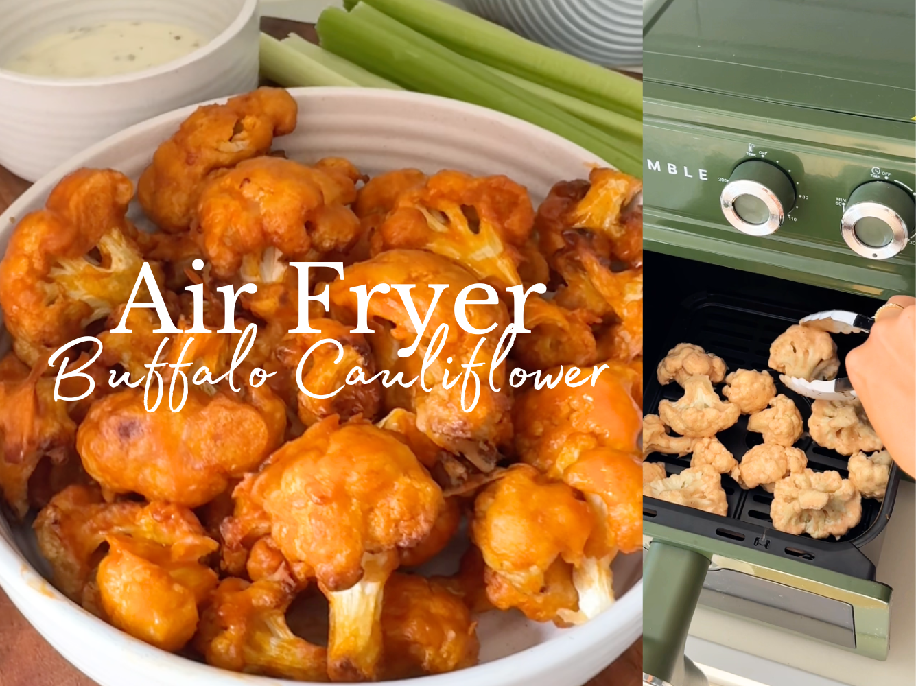 Air Fryer Buffalo Cauliflower