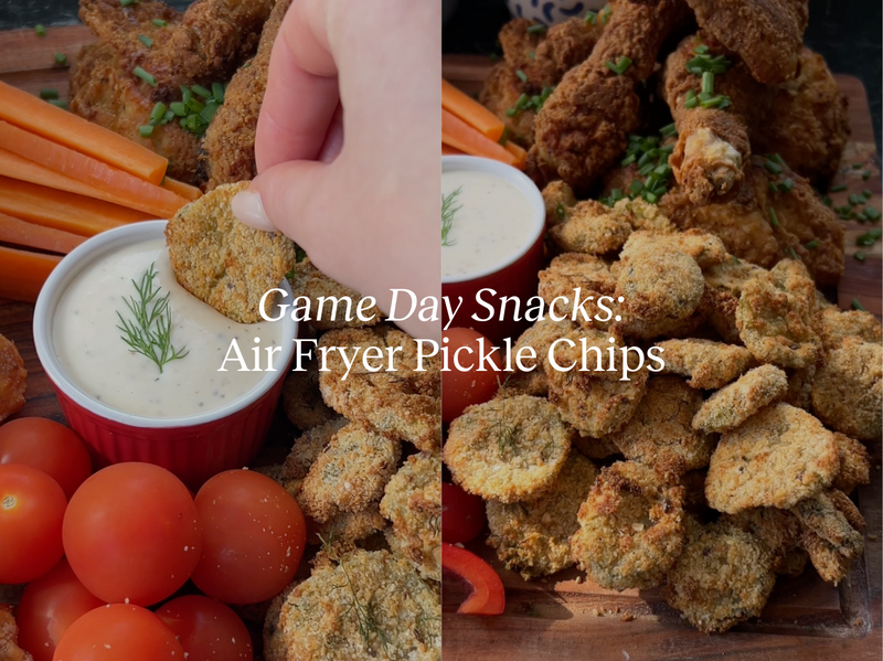 Game Day Snacks: Air Fryer Pickle Chips