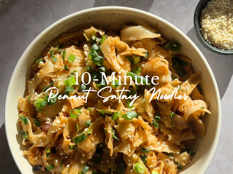 10 Minute Spicy Peanut Satay Noodles