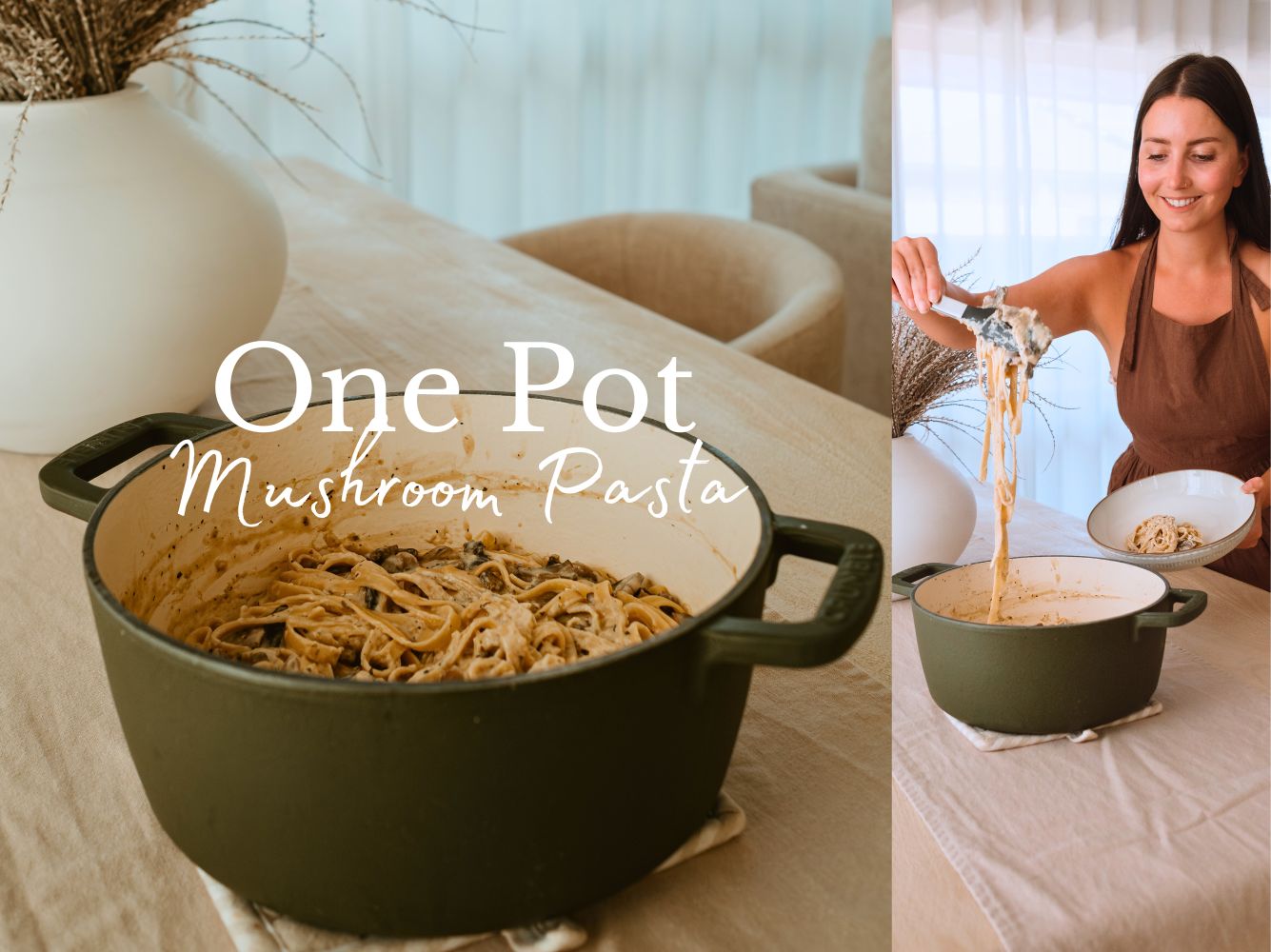 One Pot Mushroom Pasta