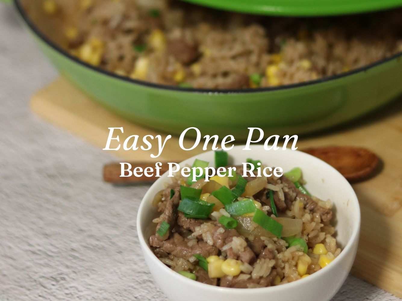 Easy One-Pot Beef Pepper Rice