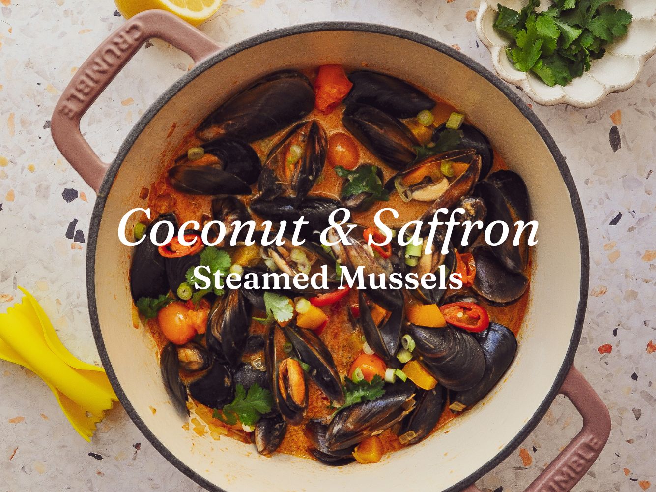 Coconut & Saffron Mussels