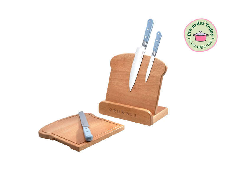 Wood Knife Block and Chopping Board