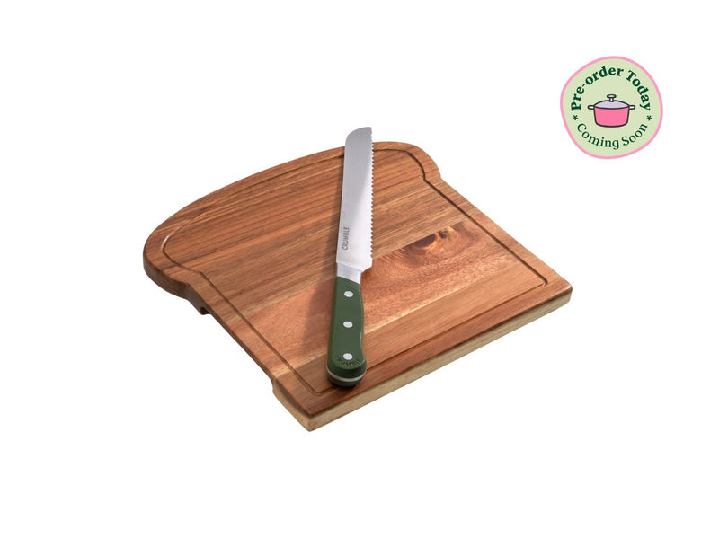 Wood Knife Block and Chopping Board