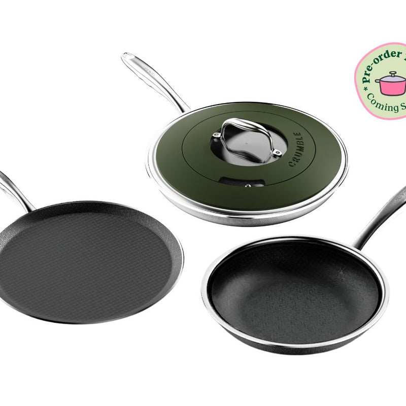Hybrid Stainless Steel Flip & Fry Set