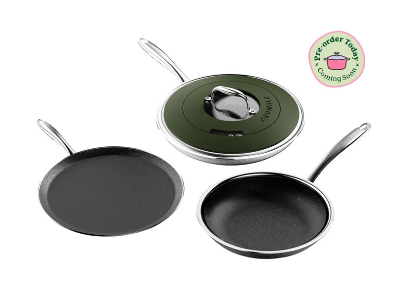 Hybrid Stainless Steel Flip & Fry Set