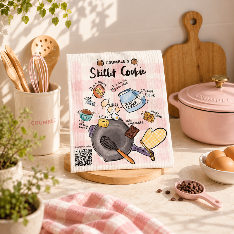 Biodegradable Kitchen Towels - Cookie skillet