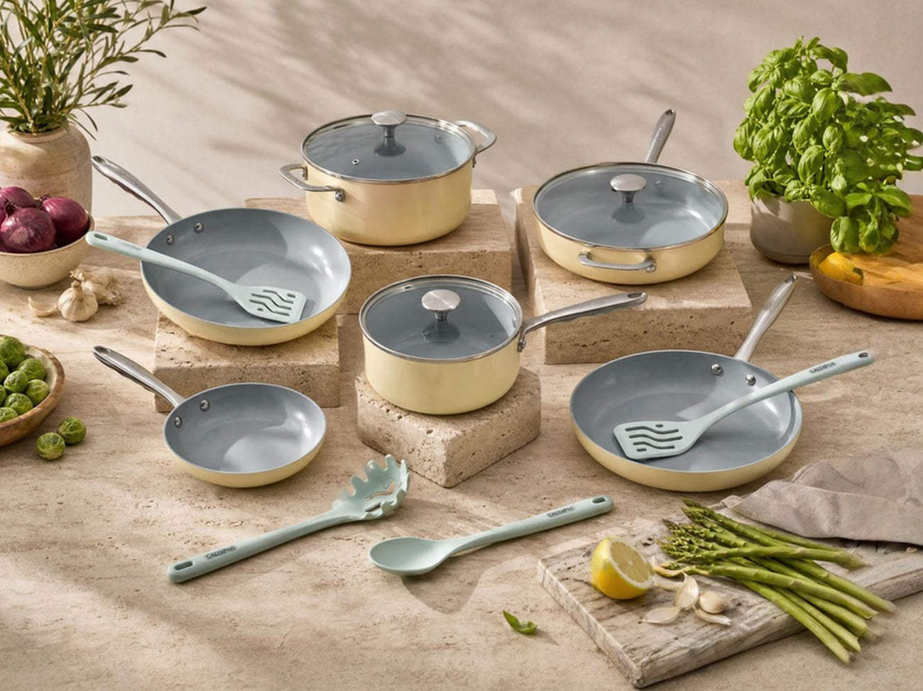 Sunny Yellow Crumble Ultimate Ceramic Set
