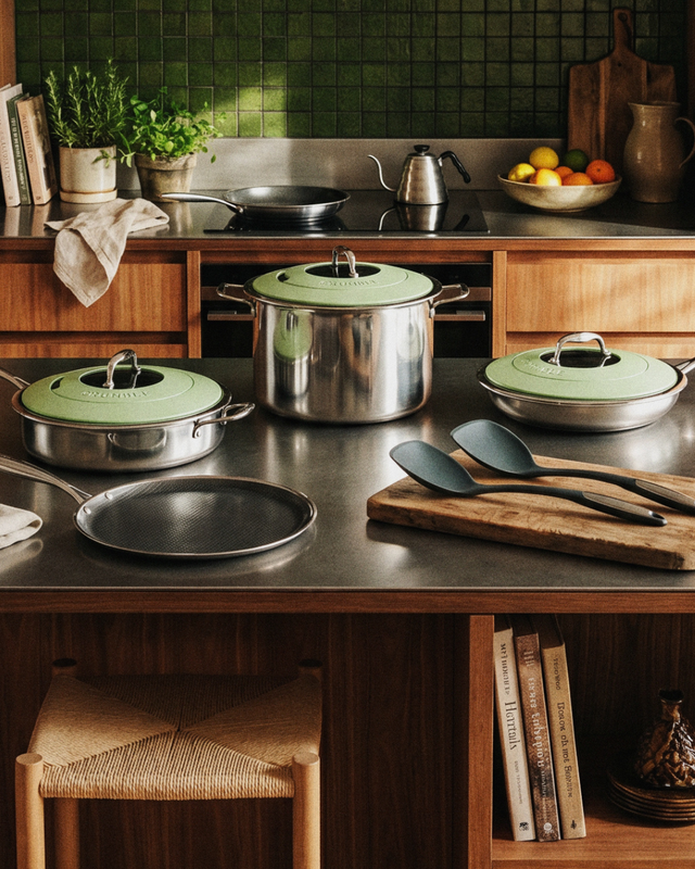 Hybrid Non-Stick Family Set (12-Piece)