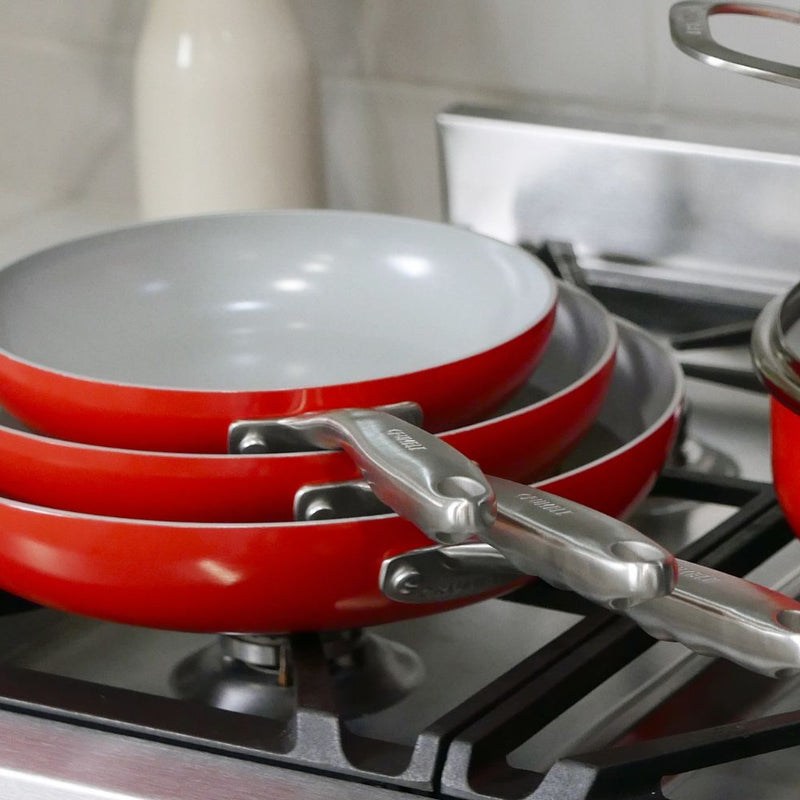 Duo Fry Non-Stick Set - Roman Red