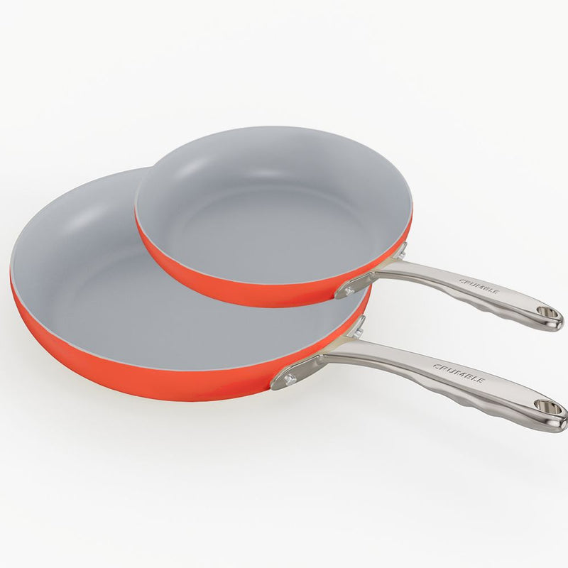 Duo Fry Non-Stick Set - Roman Red